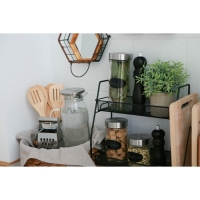 Банка стеклянная для хранения сыпучих продуктов с местом под надпись Доляна &laquo;Премиум&raquo;, 700 мл, 20&times;8 см, с металлической крышкой