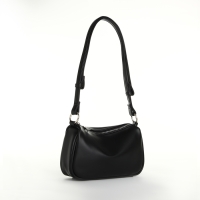 Сумка женская кросс-боди на молнии, цвет чёрный