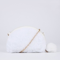 Сумка детская для девочки на молнии, цвет белый Сумка детская для девочки на молнии, цвет белый