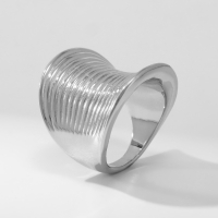 Кольцо металл &laquo;Тренд&raquo; пружинка, цвет серебро, размер 17