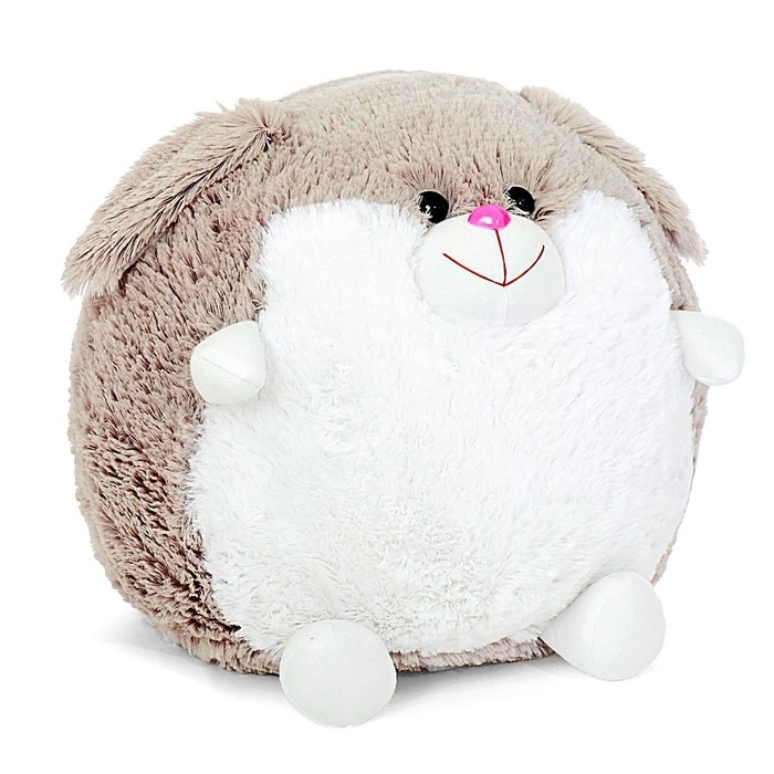 Мягкая игрушка «Заяц», круглый, цвет серый, 34 см Мягкая игрушка «Заяц», круглый, цвет серый, 34 см