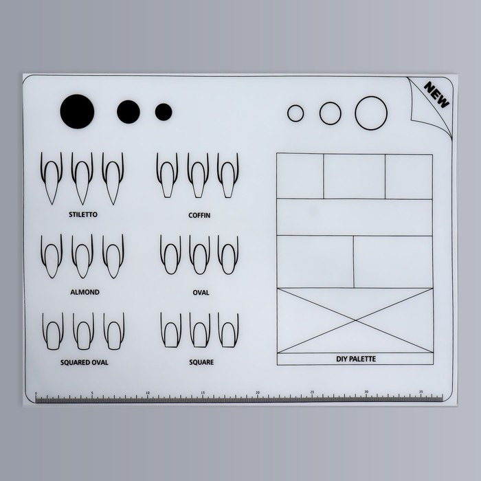 Коврик для маникюра, силиконовый, 40 &times; 30 см