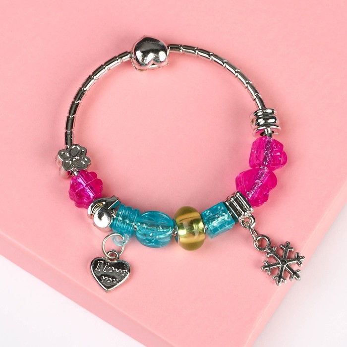 Набор для творчества с шармами &laquo;Создай украшения&raquo; сделай сам свое украшение, Холодное сердце