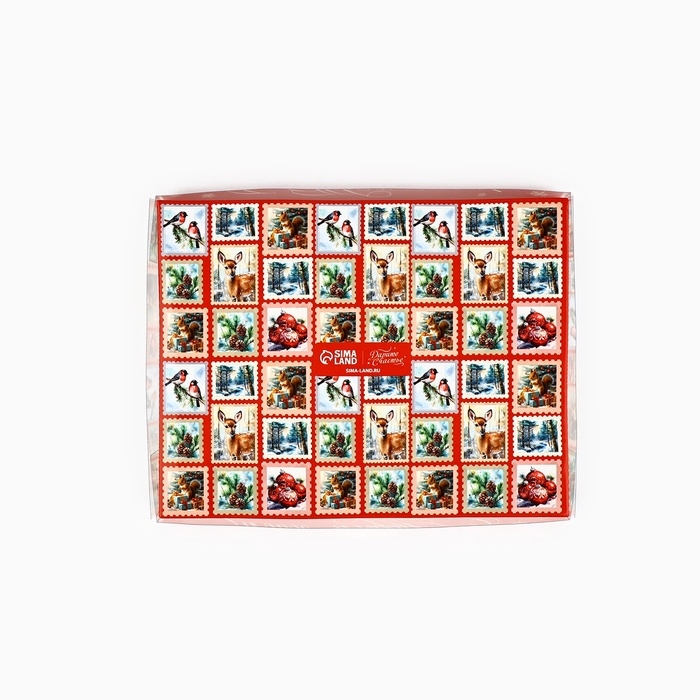 Коробка под 12 конфет с ячейками «Новогодние сюжеты», 14.5 х 18.5 х 3 см Коробка под 12 конфет с ячейками «Новогодние сюжеты», 14.5 х 18.5 х 3 см