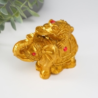 Нэцке полистоун бронза "Слон с денежной жабой на спине" 7,5х9,3х5,2 см Нэцке полистоун бронза "Слон с денежной жабой на спине" 7,5х9,3х5,2 см