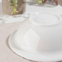 Тарелка фарфоровая &laquo;Верона&raquo;, 550 мл, d=17 см, цвет белый