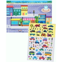 Книга с наклейками &laquo;Транспорт и другая техника&raquo;, 600 штук