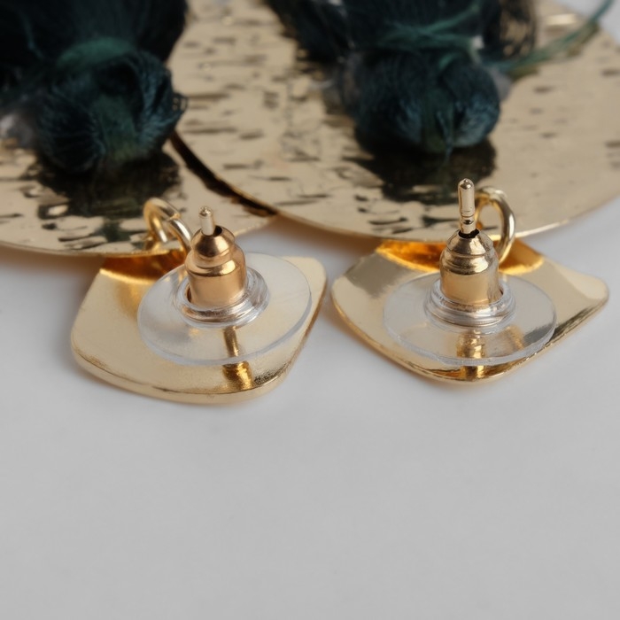 Серьги ассорти «Кисти» хинди, цвет зелёный в золоте, L кисти 8 см Серьги ассорти «Кисти» хинди, цвет зелёный в золоте, L кисти 8 см