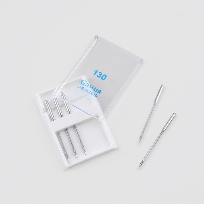 Иглы для бытовых швейных машин, для трикотажа, №130, 5 шт