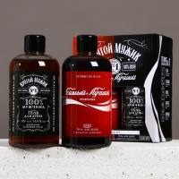 Подарочный набор косметики &laquo;Крутой мужик&raquo;, гель для душа виски и кола, 2 х 500 мл, Новый Год