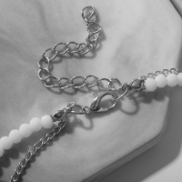 Браслет на ногу &laquo;Хвост&raquo; русалки, цвет белый в серебре, 28,5см