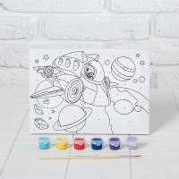 Картина по номерам для детей &laquo;Космические приключения&raquo;, 21 х 15 см