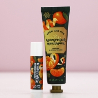 Новый Год. Подарочный набор, крем для рук 30 мл и бальзам для губ 10 г