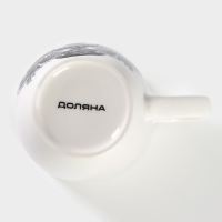 Кружка фарфоровая Доляна &laquo;Тигр&raquo;, 350 мл