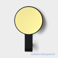 Крючки самоклеящиеся SAVANNA Black Loft, 2 шт, металл, 1,8&times;7,3&times;4,5 см, цвет чёрный