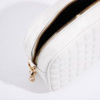 Сумка кросс-боди на молнии, цвет белый