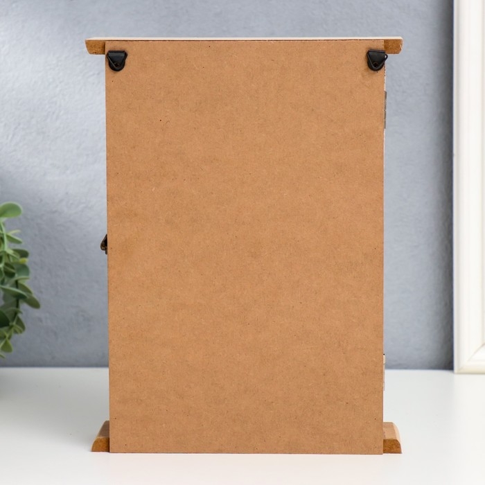 Ключница дерево 6 крючков Ключница дерево 6 крючков "Золотой бант" 25,5х19х6 см