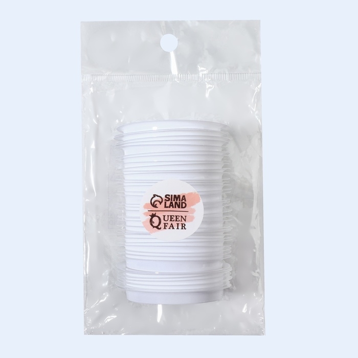 Палетка (лунка) для смешивания клея, набор - 40 шт, 4,8 × 0,5 см, цвет белый Палетка (лунка) для смешивания клея, набор - 40 шт, 4,8 × 0,5 см, цвет белый