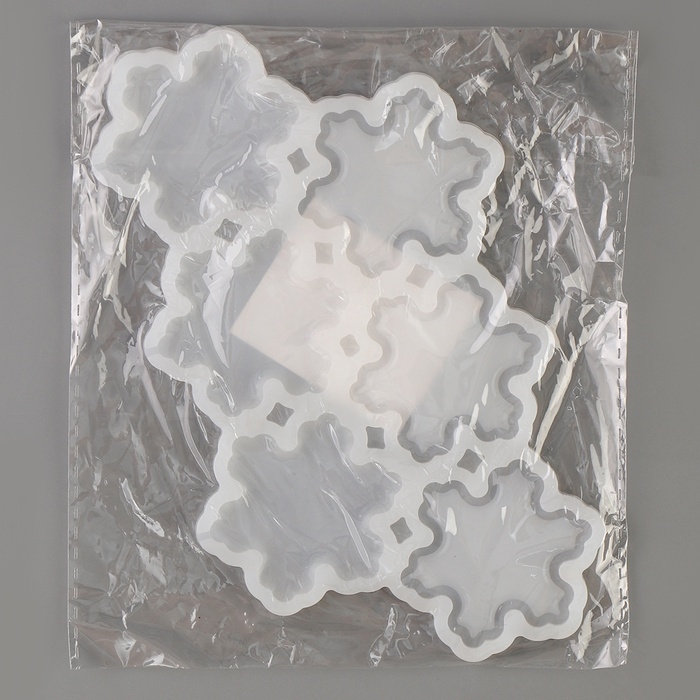 Молд силиконовый &laquo;Снежинки&raquo;, универсальный 17,5 &times; 13 &times; 0,3 см