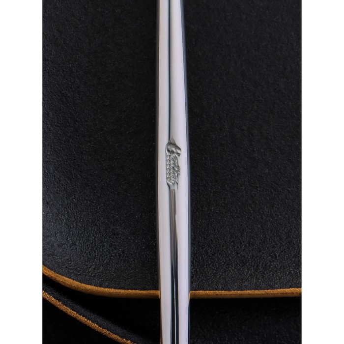 Ложка десертная из нержавеющей стали &laquo;Торнбери&raquo;, длина 18 см, толщина 6 мм, цвет серебряный