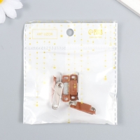 Замок магнитный (набор 4 шт)  коричневый 3х1 см