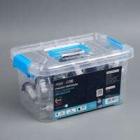 Умная гирлянда &laquo;Нить&raquo; 6 м с насадками &laquo;Звёздочки&raquo;, IP20, тёмная нить, 20 LED, свечение RGB, USB