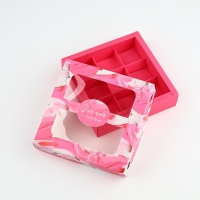 Коробка для конфет &laquo;Яркие краски&raquo;, 14.7 х 14.7 х 3.5 см