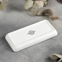 Набор для специй фарфоровый Magistro &laquo;Бланш&raquo;, 3 предмета: солонка 65 мл, перечница 60 мл, ёмкость для зубочисток, цвет белый