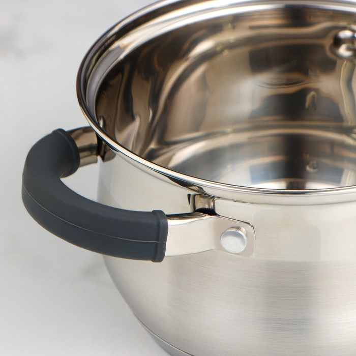 Кастрюля &laquo;Ирида&raquo;, 1.9 л, d=16 см, капсульное дно, индукция