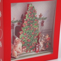 Подарочная коробка новогодняя складная с 3D эффектом &laquo;Чудо обязательно случится&raquo;, 18 х 14 х 23 см, Новый год