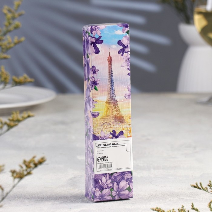 Набор Свечей витых, 1,9х 20 см, 6 штук, шампань