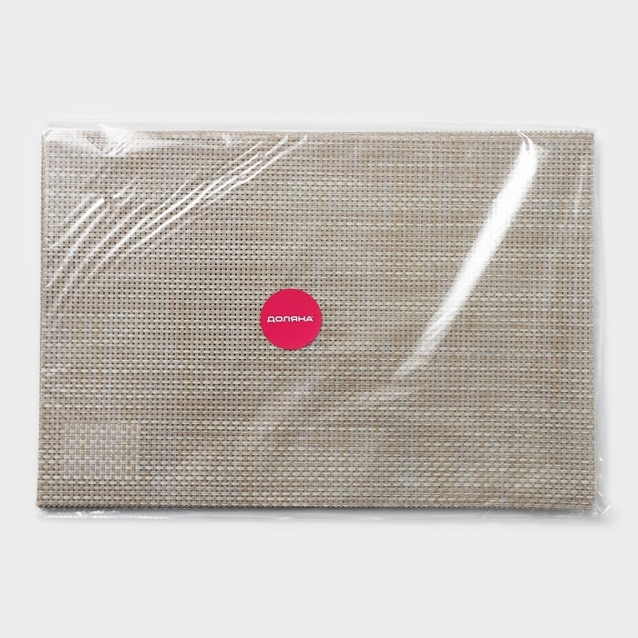 Салфетка сервировочная на стол Доляна &laquo;Классика&raquo;, 45&times;30 см, цвет коричнево-бежевый