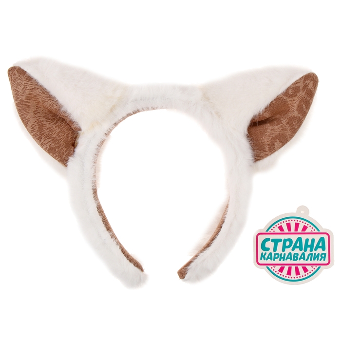 Карнавальный ободок &laquo;Кошечка&raquo;, цвет белый