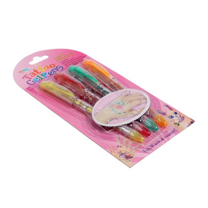 Набор гелевых ручек Набор гелевых ручек "Тату" 4 цвета, в блистере