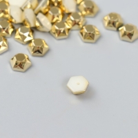 Декор для творчества пластик "Шипы. Многогранник" набор 40 шт 0,8х0,8х0,4 см