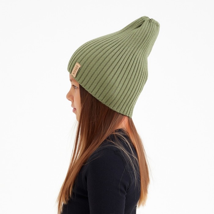 Шапка детская MINAKU р-р 56-58, цв.зелёный Шапка детская MINAKU р-р 56-58, цв.зелёный