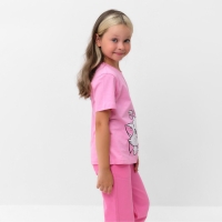 Футболка для девочки Disney &laquo;Мари&raquo;, рост 122-128 (34), цвет розовый