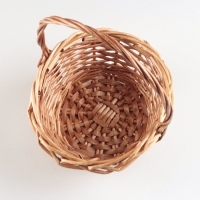 Корзина плетеная, 22x18xH10/11xHH25  BD14, медовый, ива