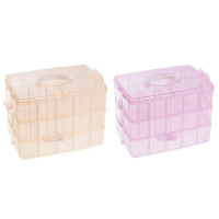 Органайзер для хранения, 3 яруса, 30 ячеек, 25&times;17&times;18 см, цвет МИКС