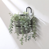 Подвес для кашпо настенный «Одиночка», d = 16 см, чёрный Подвес для кашпо настенный «Одиночка», d = 16 см, чёрный