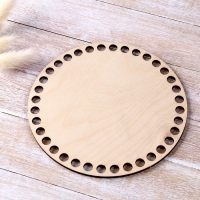 Донышко для вязания, круг 15 см, хдф 3 мм Донышко для вязания, круг 15 см, хдф 3 мм