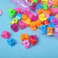 Краб для волос "Мини" (набор 100 шт) простой цветной, 1 см, микс Краб для волос "Мини" (набор 100 шт) простой цветной, 1 см, микс