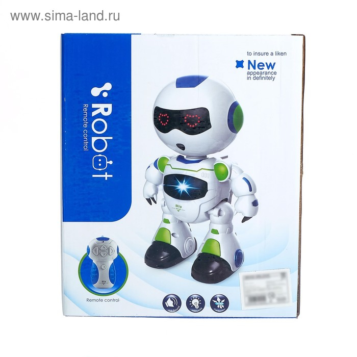 Робот радиоуправляемый &laquo;Блайп&raquo;, световые и звуковые эффекты, работает от батареек