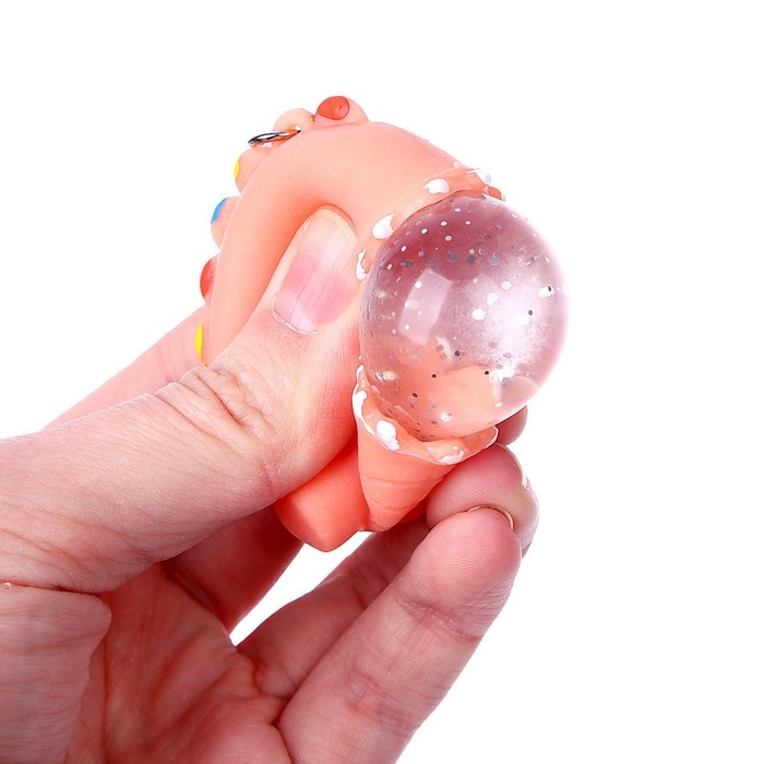 Антистресс сквиш мялка &laquo;Динозаврики&raquo;, с жидкостью, цвета МИКС, в шоубоксе