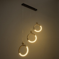 Светильник BayerLux "Олендал" LED 30Вт черно-золотой 69х5х48-150 см Светильник BayerLux "Олендал" LED 30Вт черно-золотой 69х5х48-150 см