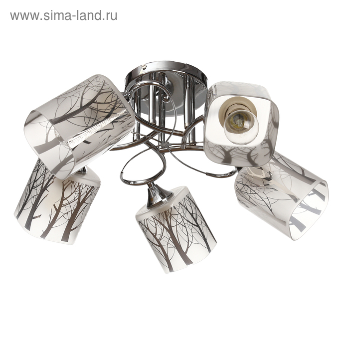 Люстра ГАЛЛОП 430551 5хE27 60Вт хром 40х40х20 см