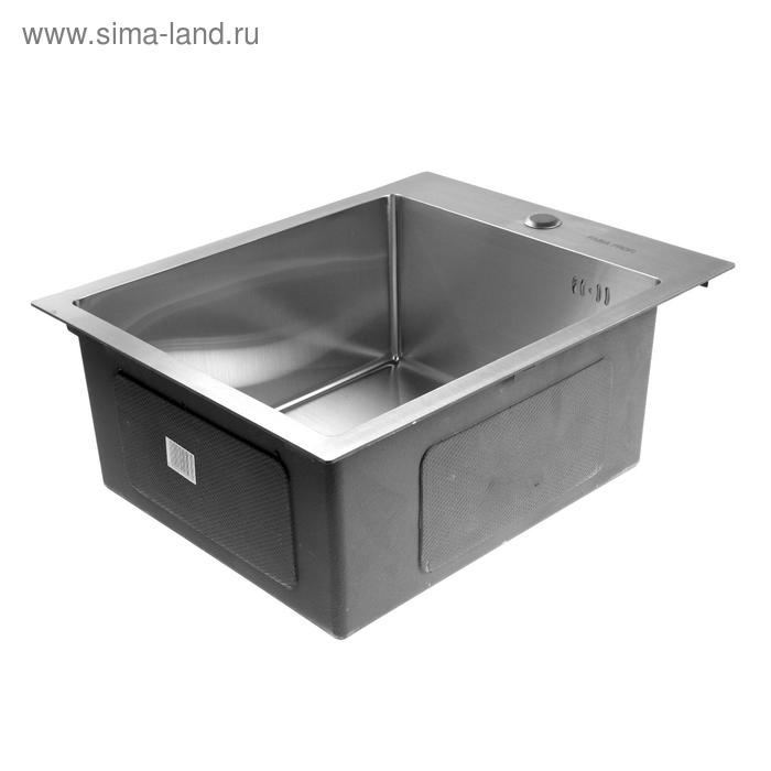 Мойка FABIA PROFI, 40х50 см, врезная, S = 3,0 и 0,8 мм, сифон с переливом + корзина Мойка FABIA PROFI, 40х50 см, врезная, S = 3,0 и 0,8 мм, сифон с переливом + корзина
