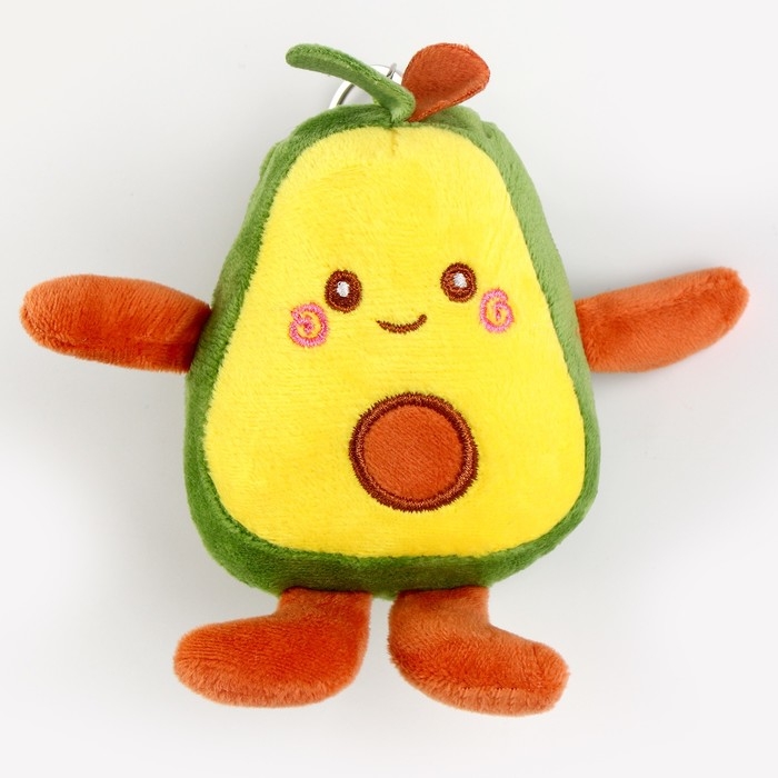 Мягкая игрушка &laquo;Авокадо&raquo;, на брелоке, 10 см
