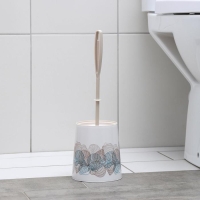 Ёршик для унитаза с подставкой &laquo;Ракушки&raquo;, 12&times;12&times;36 см