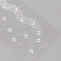 Наклейка пластик стразы "Чокер Роскошь" серебро 11,6х18 см Наклейка пластик стразы "Чокер Роскошь" серебро 11,6х18 см